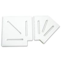 25 cm Düz Desen 45° Köşe Parçası